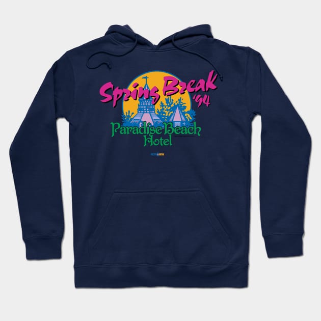 Paradise Beach Hotel - Spring Break '94 Hoodie by RetroWDW